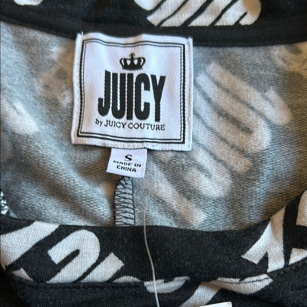 Juicy Couture Black and White Logo Sweatshirt - Picture 4 of 12
